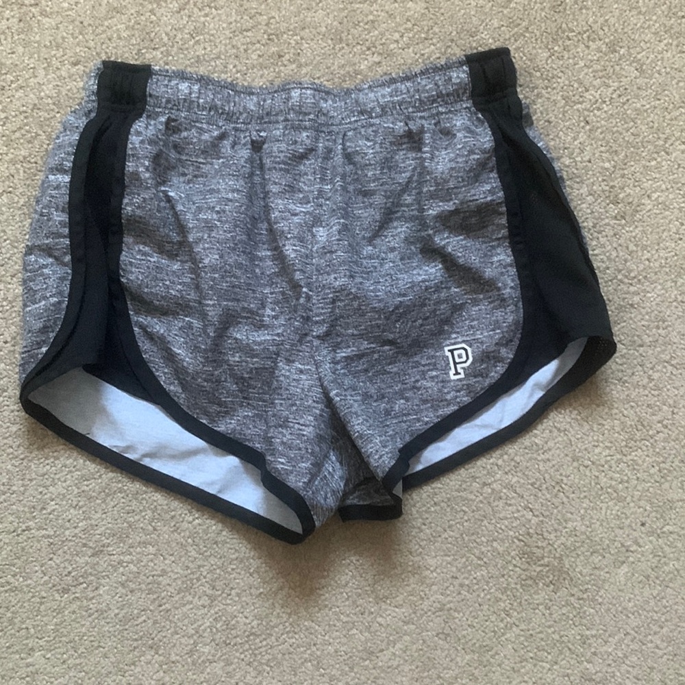 Grey and Black Athletic Shorts by Pink by Victoria’s Secret Size XS